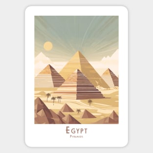 Egypt - Sunrise over the Pyramids Sticker